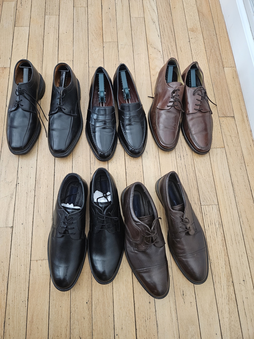 Multiples Men's Leather Oxfords & Derbys in Black and Brown